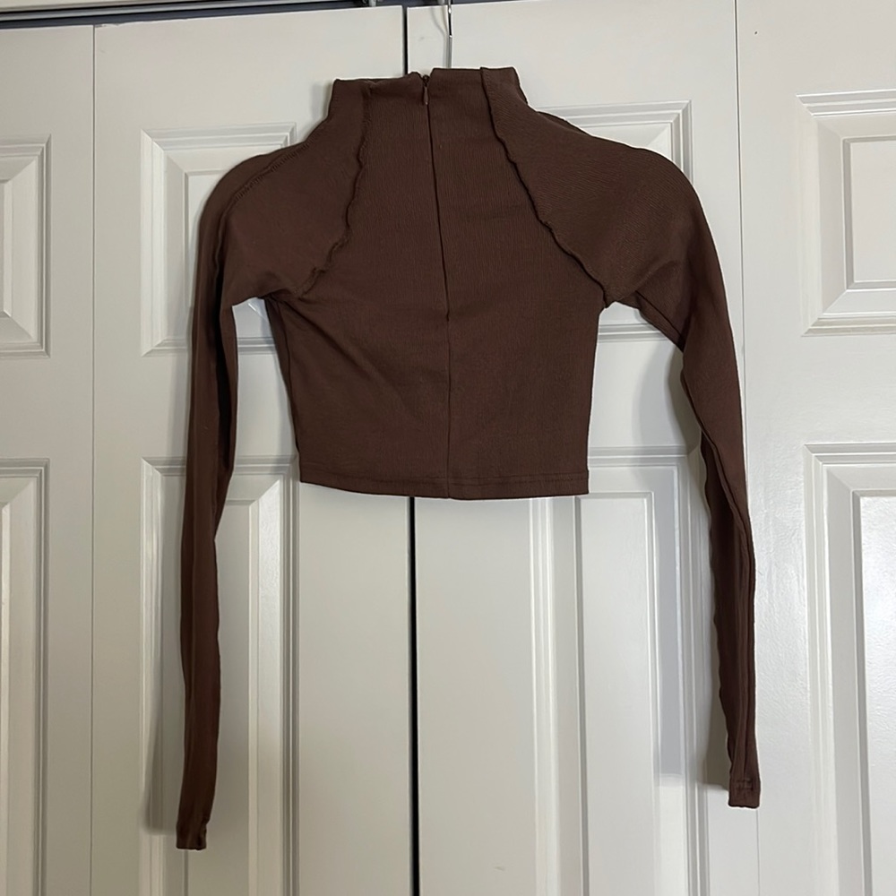 Brown pretty little thing turtleneck